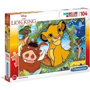 Image of Clementoni Supercolor Lion King 104 Piece Jigsaw Puzzle