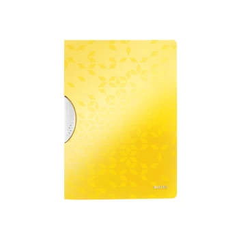 Image of WOW ColorClip. Polypropylene. 30 sheet capacity. A4. Yellow. - Outer carton of 10
