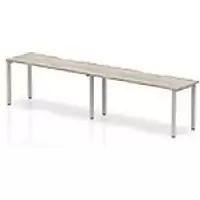Image of dynamic Computer Desk Evolve Plus BR214GRYS Grey Oak 2800 mm x 800 mm x 730 mm