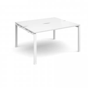 Image of Adapt II Starter Units Back to Back 1400mm x 1200mm - White Frame whi