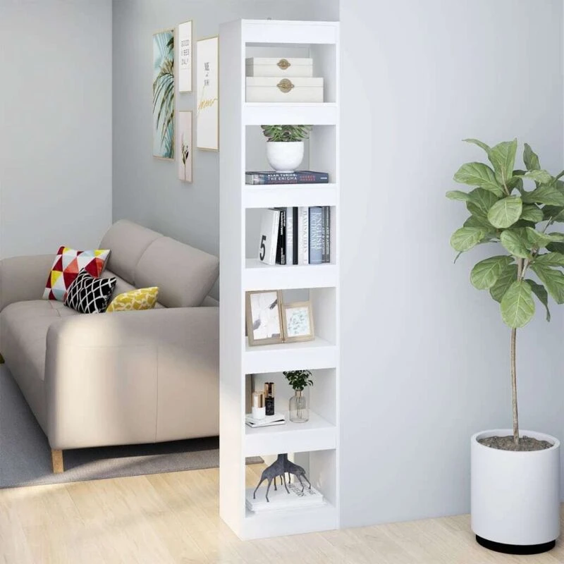 Image of VIDAXL Book Cabinet/Room Divider White 40x30x198cm Vidaxl 8720286843116