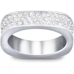 Image of Ladies Swarovski Stainless Steel Size L.5 Vio Ring 52