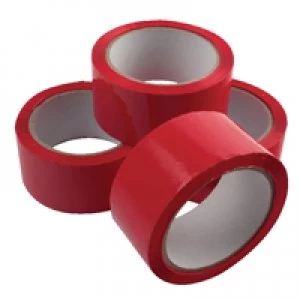 Image of Ambassador Red Polypropylene Tape 50mm x 66m Pack of 6 APPR-500066-LN