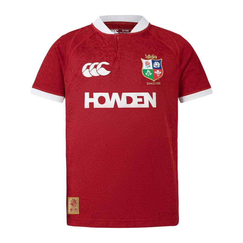 Image of Canterbury British and Irish Lions 2024 Shirt Juniors - Red Red 7 - 8 Years