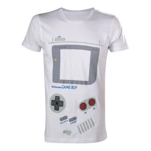 Image of Nintendo - Original Classic Gameboy Interface Mens X-Large T-Shirt - White
