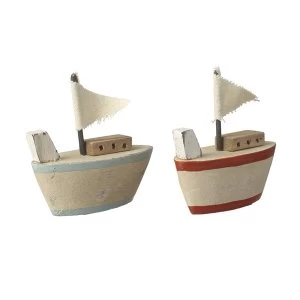 Image of Nautical Inspired Boat Decorations Set of 2 By Heaven Sends