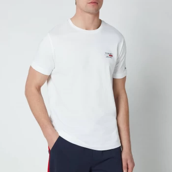 Image of Tommy Jeans Chest Logo T-Shirt - White Size M Men