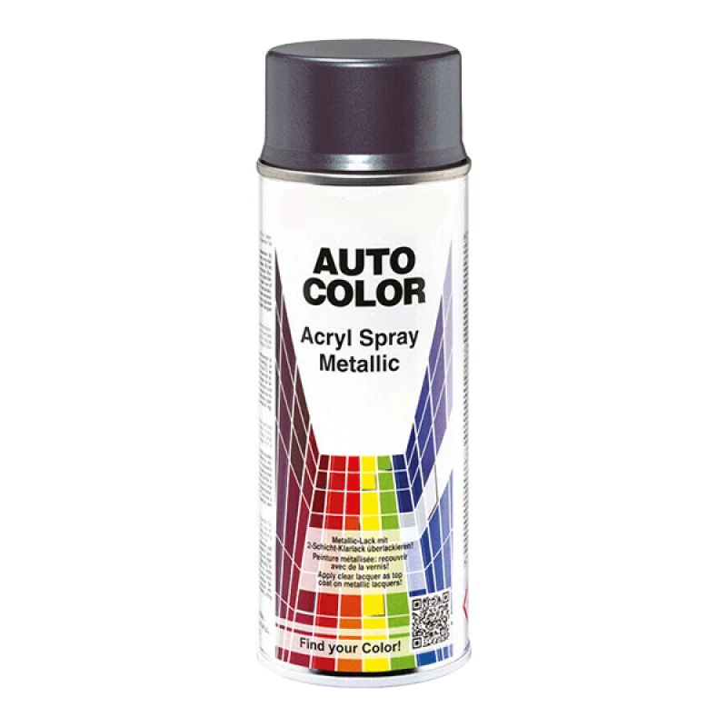 Image of MOTIP 55265 Vehicle combination Paint silver, aerosol, Capacity: 400ml Kompakt silver metallic 12 ml Vehicle combination Paint (3625)