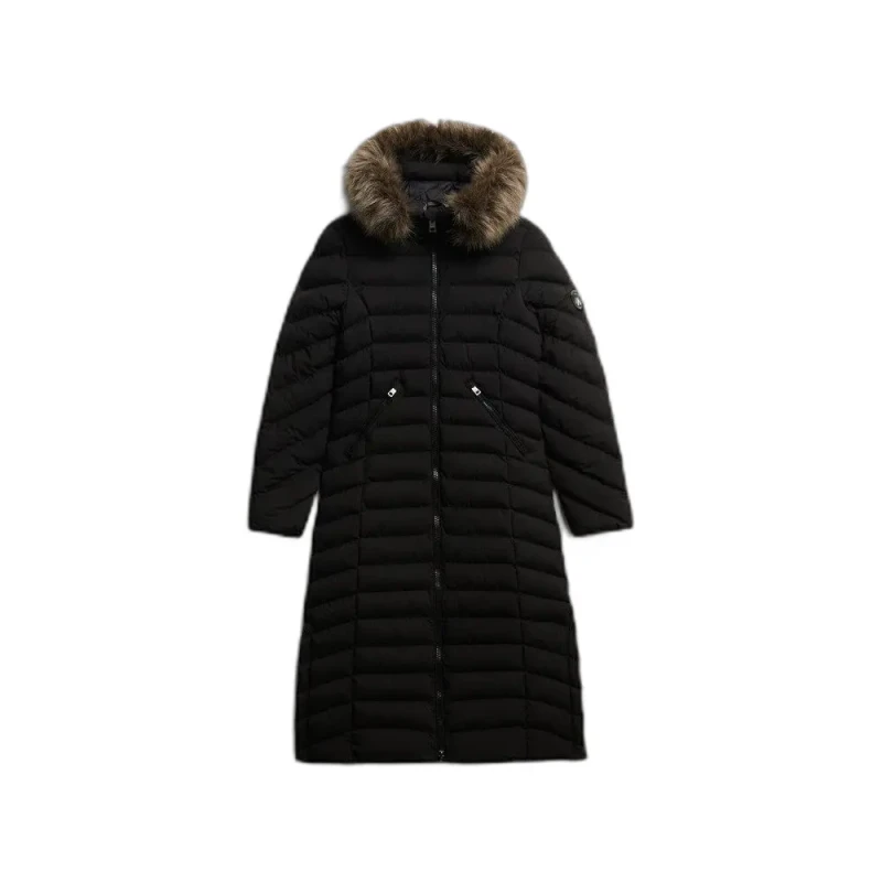 Image of Superdry Long jacket woman Superdry Fuji Noir Female M
