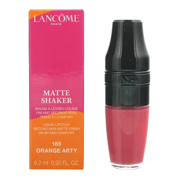 Image of Lancome Matte Shaker 185 Orange Arty Liquid Lipstick 6.2ml