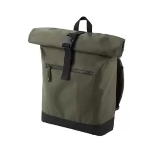 Image of BagBase Roll-top Backpack (12 Litres) (pack Of 2) (military Green)