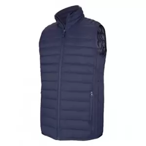 Image of Kariban Mens Quilted Lightweight Down Bodywarmer (M) (Navy)