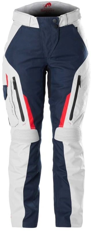 Image of Furygan Killington Ladies Motorcycle Textile Pants, white-red-blue, Size XL for Women