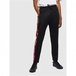 Image of Diesel x Coca Cola Tape Tracksuit Bottoms - Black 900