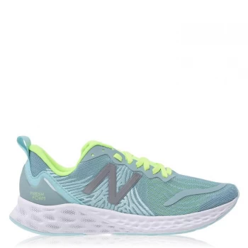 Image of New Balance Foam Tempo Running Shoes Womens - Grn/Yel/Wht