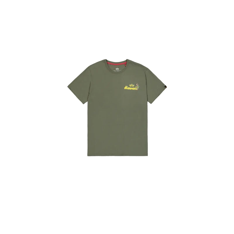 Image of alpha industries Printed T-Shirt with Pearl Harbor on the back Alpha Industries Vert Unisex M