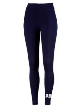 Image of Puma Essentials Logo Legging - Navy