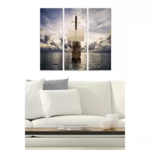 Image of MDF171535871 Multicolor Decorative MDF Painting (3 Pieces)