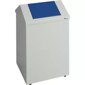Image of Waste wool case, capacity 45 l, light grey/gentian blue