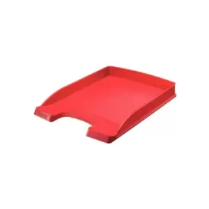 Image of Plus A4 Slim Letter Tray - Red - Outer Carton of 10