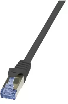 Image of LogiLink Cat6a S/FTP, 3m networking cable Black S/FTP (S-STP)