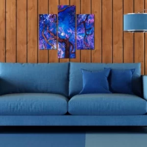 Image of 3MDF-036 Multicolor Decorative MDF Painting (3 Pieces)