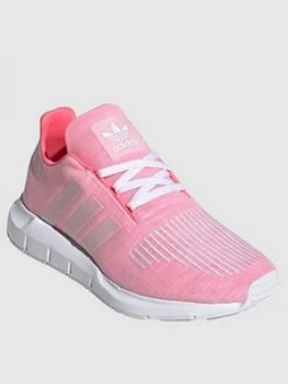 Image of adidas Originals Junior Swift Run Trainers - Red, Size 6