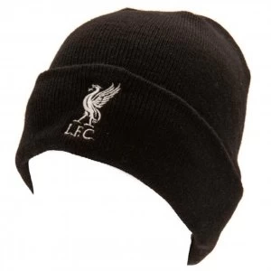Image of Liverpool FC Turn Up Black Knitted Hat