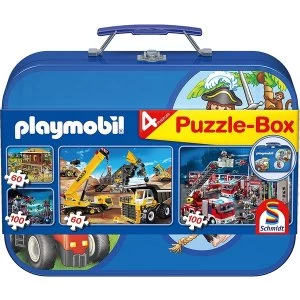 Image of Playmobil Jigsaw Puzzle Puzzle Box (2x60pc/2x100pc)