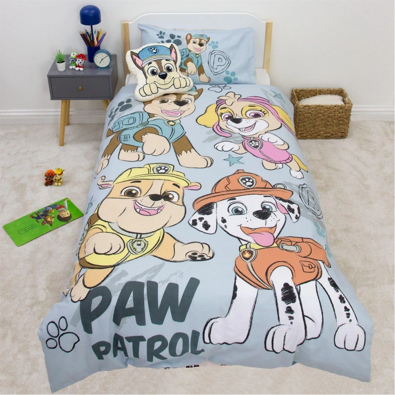 Image of Paw Patrol Sketchy Single Panel Duvet Multicolour unisex One Size
