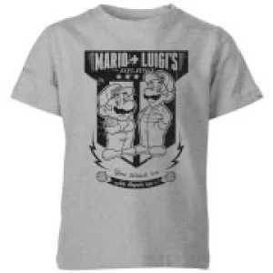 Image of Nintendo Mario Kart Fix-It Team Kid's T-Shirt - Grey - 7-8 Years