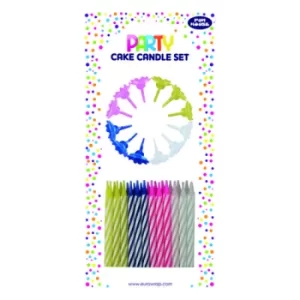 Image of Cake Candle Set Multicolour (Pack of 6) 6846-CC-OBB