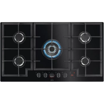Image of AEG HKB95450NB 5 Burner Gas Hob