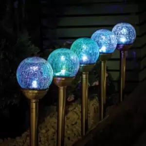 Image of Smart Solar Classic Majestic Solar-Powered Stake Light - Pack of 5