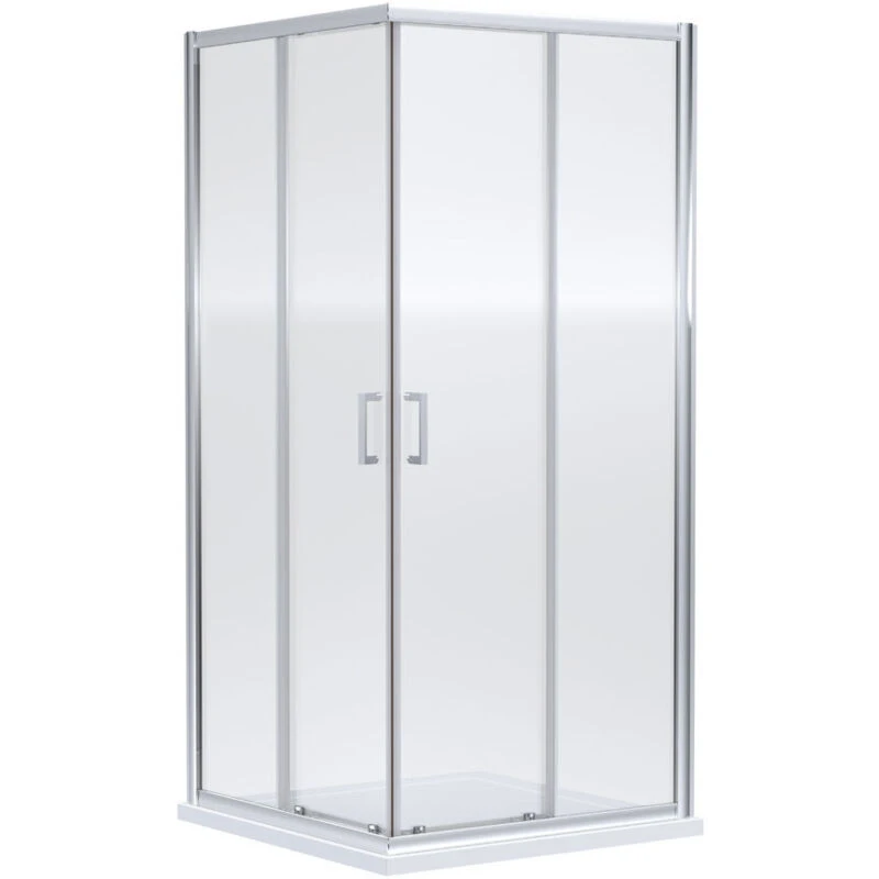 Image of nuie Rene 1900 x 800mm Corner Entry - Chrome, Silver SMCE80-E6