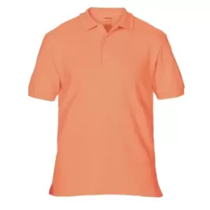 Image of Gildan Mens Premium Cotton Sport Double Pique Polo Shirt (XL) (Terracota)