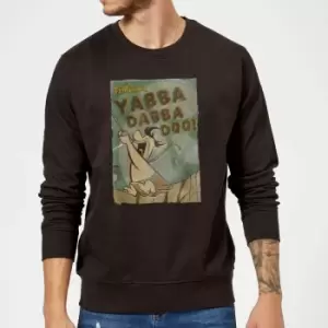 Image of The Flintstones Yabba Dabba Doo! Sweatshirt - Black - L - Black