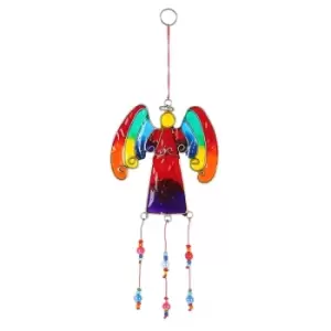 Image of 30cm Rainbow Angel Suncatcher