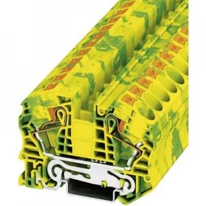Image of Push In double level terminal PIT PE PT 16 N PE Phoenix Contact Green ye