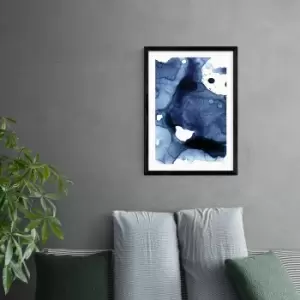 Image of East End Prints Ink Print Navy Blue/White