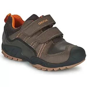 Image of Geox SAVAGE boys's Childrens Mid Boots in Brown. Sizes available:10 kid,11 kid,11.5 kid,12 kid,13 kid,1.5 kid,2.5