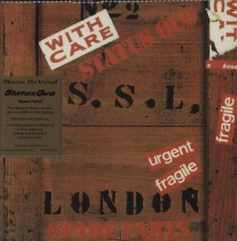 Image of Status Quo Spare Parts - 180 Gram Orange & Gold Mixed Vinyl 2020 UK 2-LP vinyl set MOVLP2732
