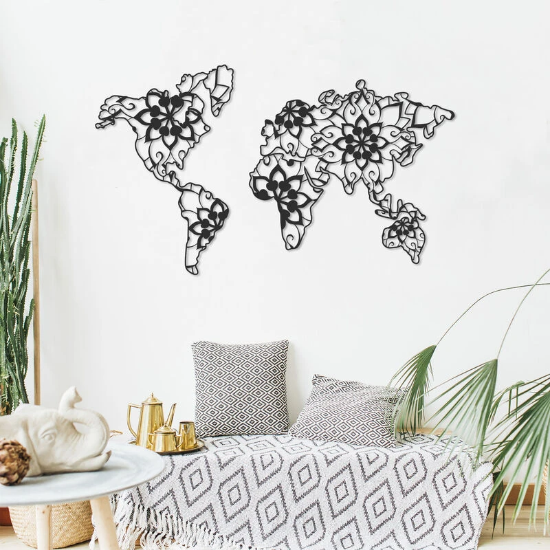 Image of DECORTIE Decortie - metal wall art mandala - Black M.DK.T.16550