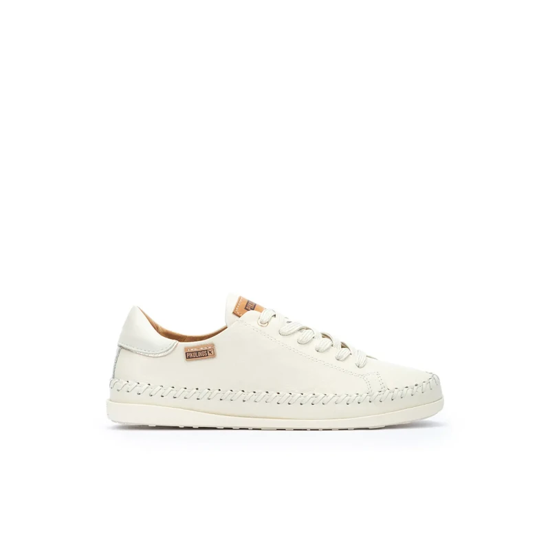 Image of Pikolinos Soller W8B-6531 Leather Womens Comfort Trainers - Nata - Size:UK 8-8.5
