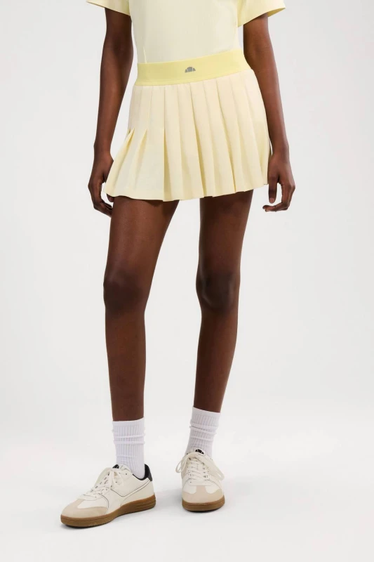 Image of Ellesse Womens Ortegas Tennis Skort in Yellow Size: 10 Yellow Female 10