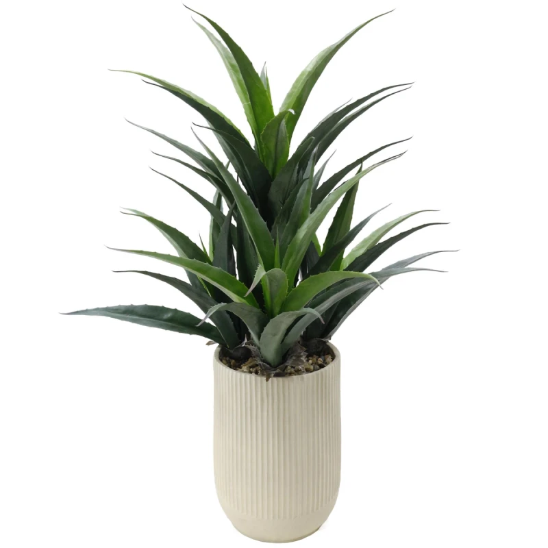 Image of Leaf 113cm Artificial Agave Tropical Display in Pot Artificial
