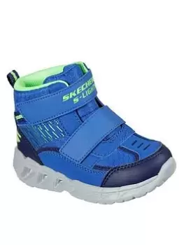 Image of Skechers Magna-lights Boots - Blue Size 9 Younger