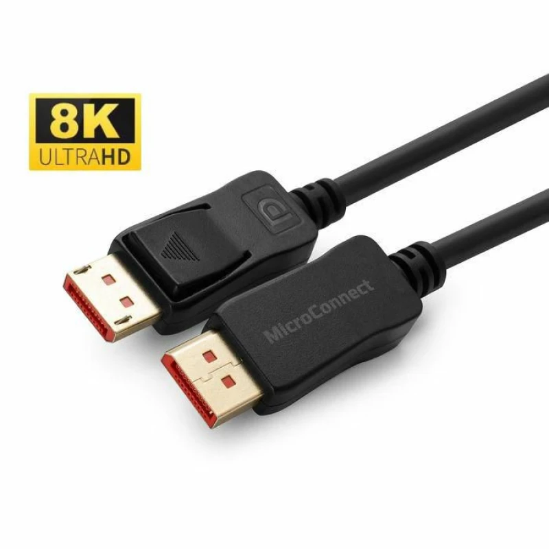 Image of Microconnect MC-DP-MMG-100V1.4 DisplayPort cable 1m Black