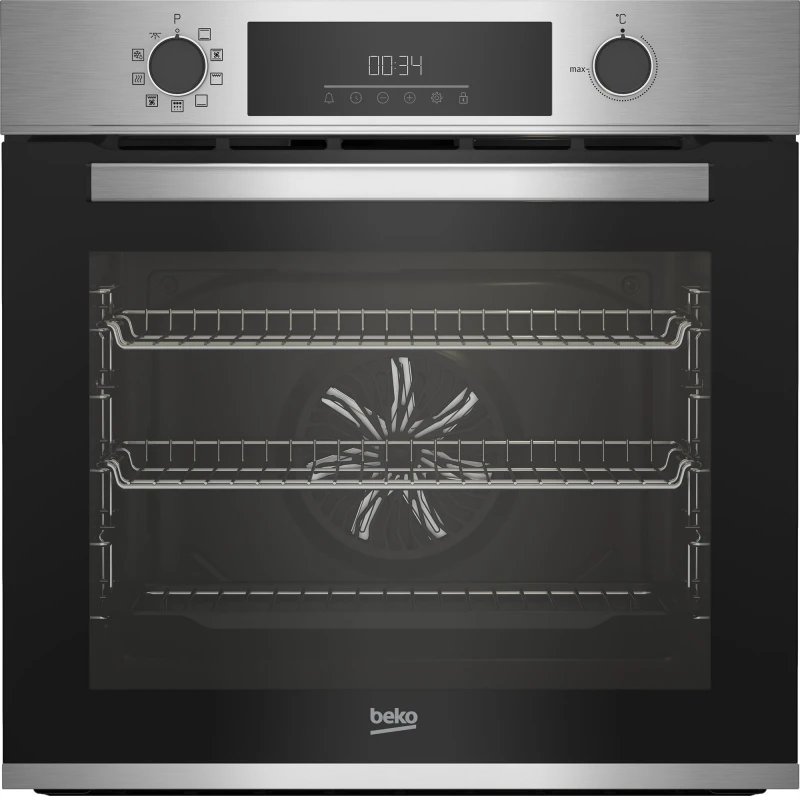 Image of Beko BBIE12301XMP Built In Electric Single Oven with Pyrolytic Cleaning - Stainless Steel - A Rated