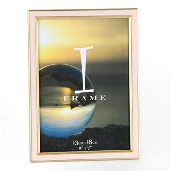 Image of 5" x 7" - iFrame Steel Pastel Pink Epoxy Photo Frame